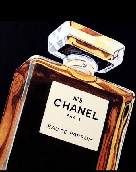 chanel perfume bottle art.